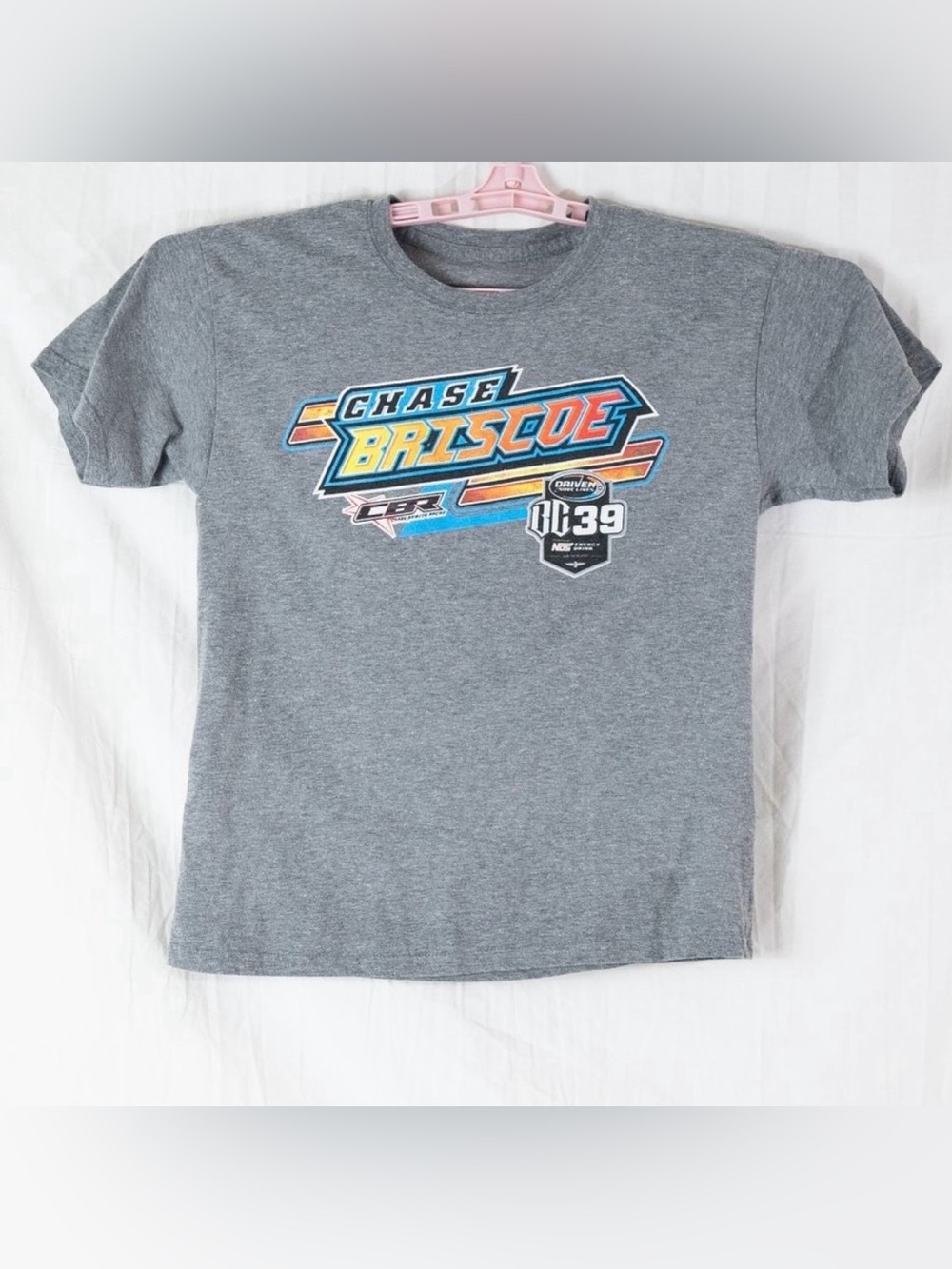Mens Grey Chase Briscoe Racing USAC Midget BC39 Race Car T-Shirt Tee Shirt S🎈🏁🏆